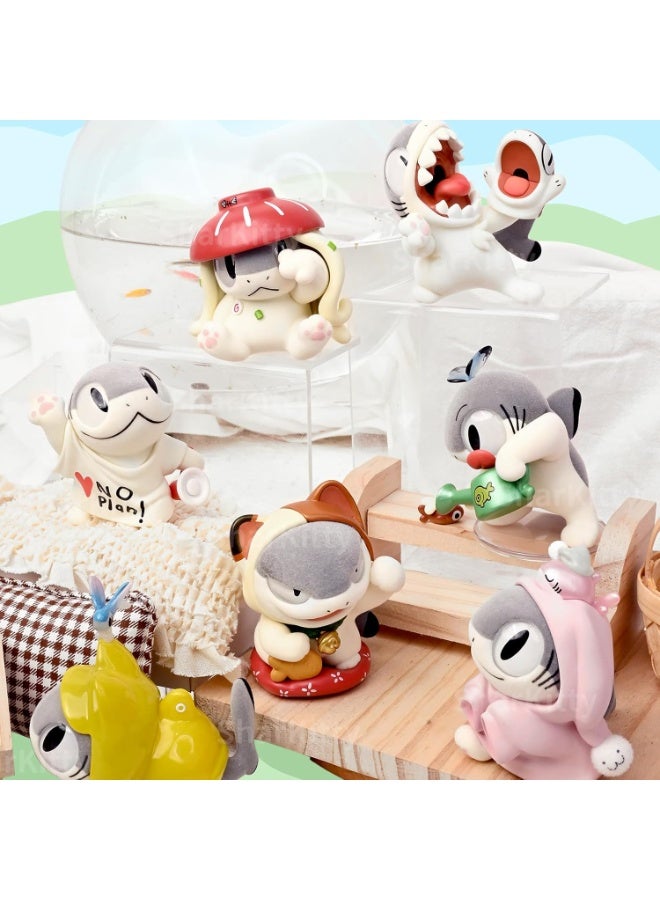 Sharkitty I'm ver.1, Shark Kitty Blind Box Action Figure, Random Design Action Figures Collectible Toys, Home Decorations, Holiday Birthday Gifts for Girls and Boys (Whole Set) - Image 2